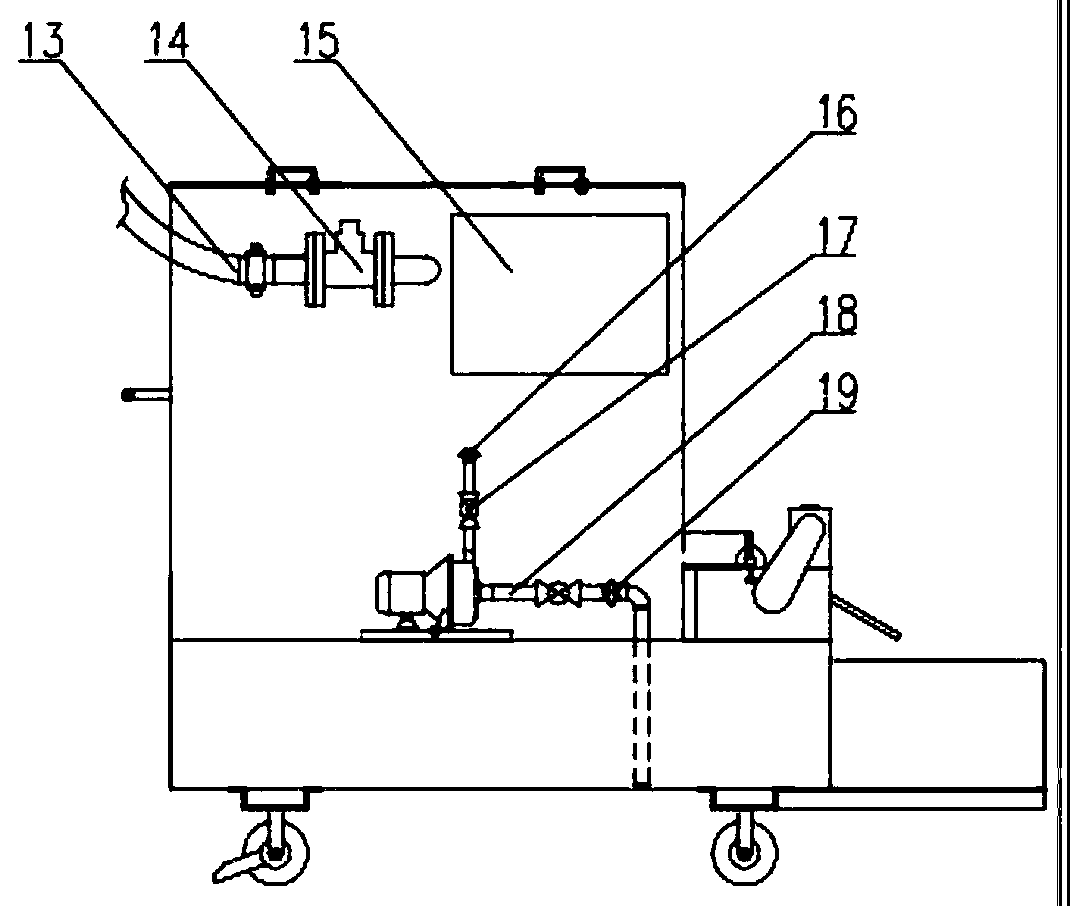 Movable tank liquid filtering device