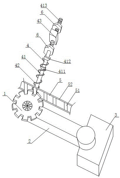 Automatic pressing device with spring for mesh belt transmission chain