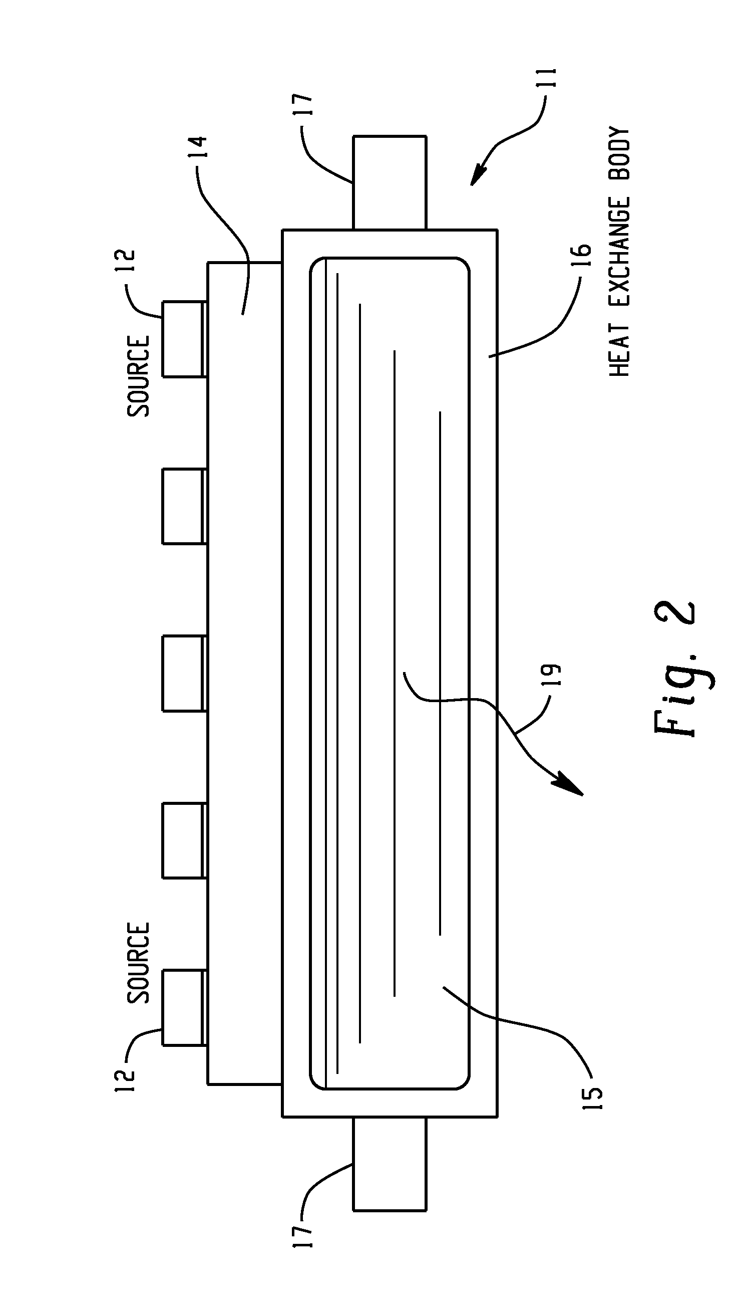 Distributed cooling of arrayed semi-conductor radiation emitting devices