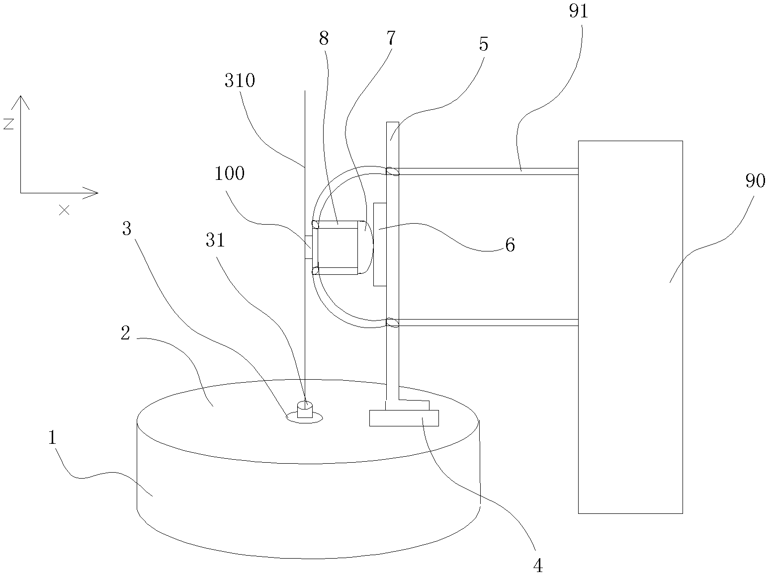 Method and device for measuring vertical divergence angle of high-power laser diode array
