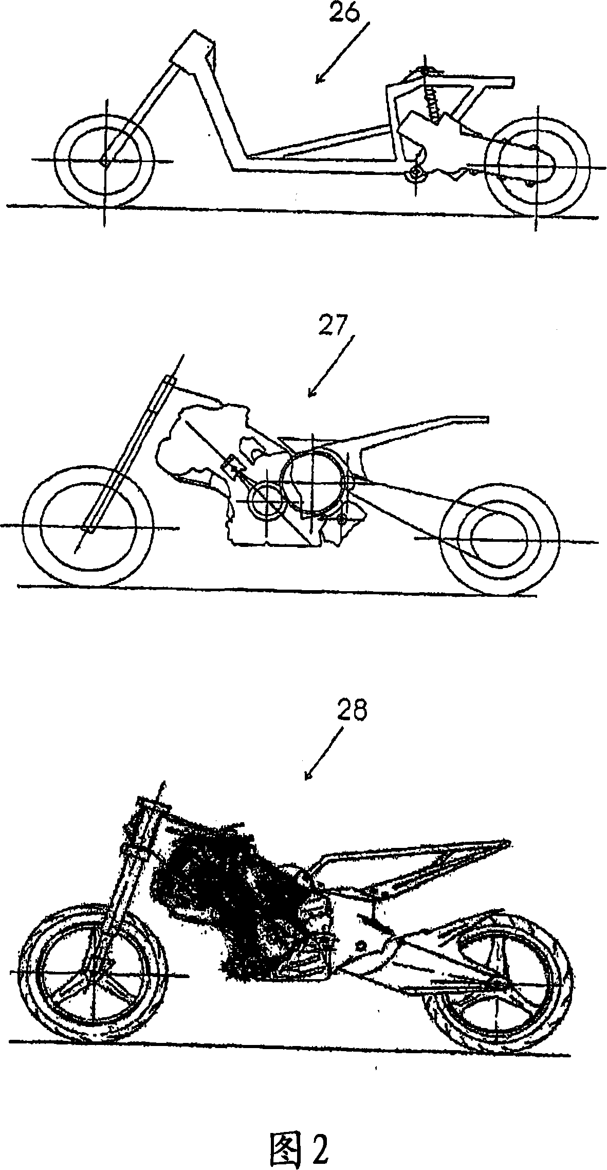 Use of diesel engines for motorcycles