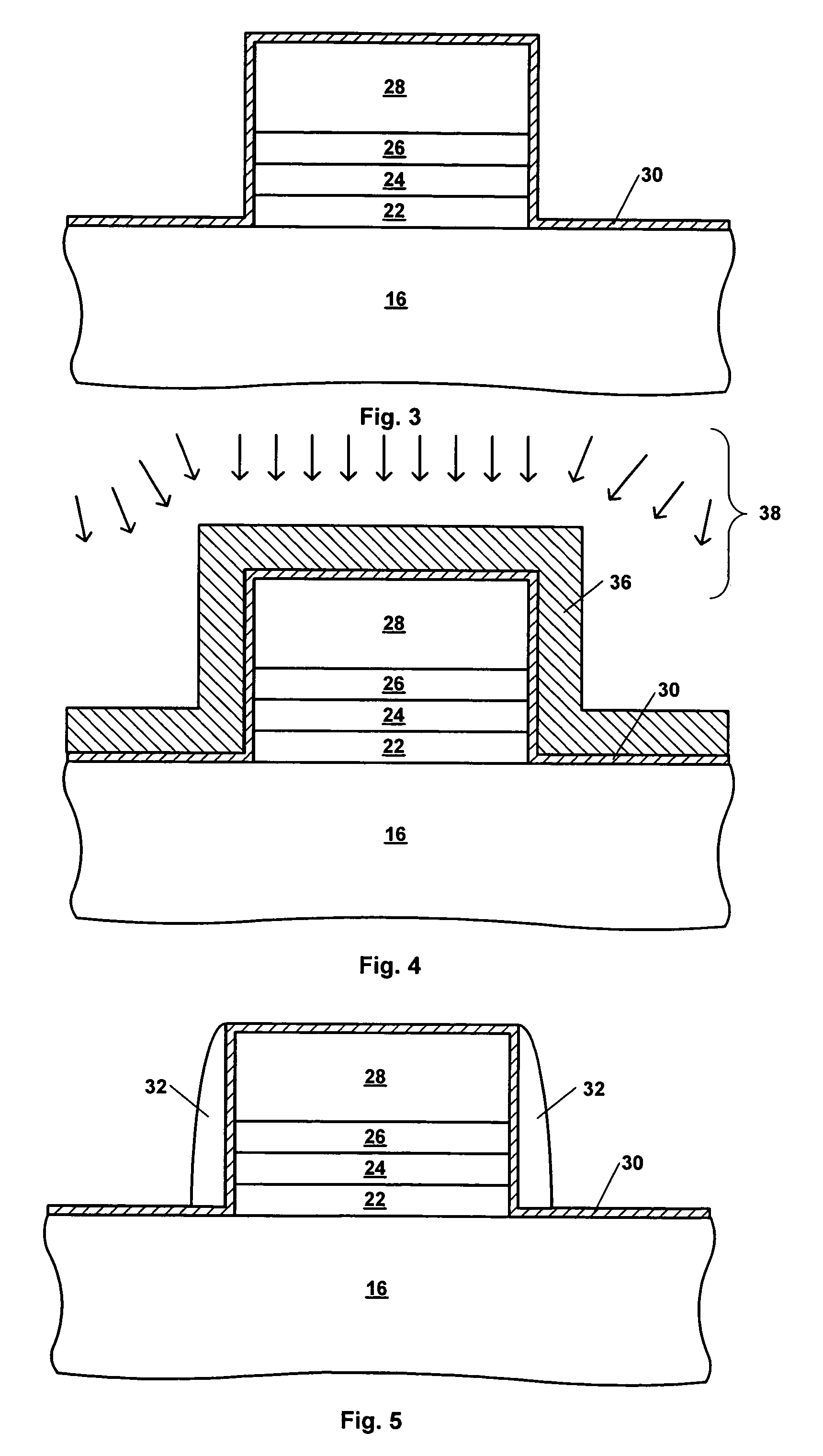 Process for fabrication of spacer layer with reduced hydrogen content in semiconductor device