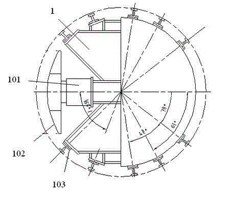 Device and method for correcting roundness of hanging basket barrel body