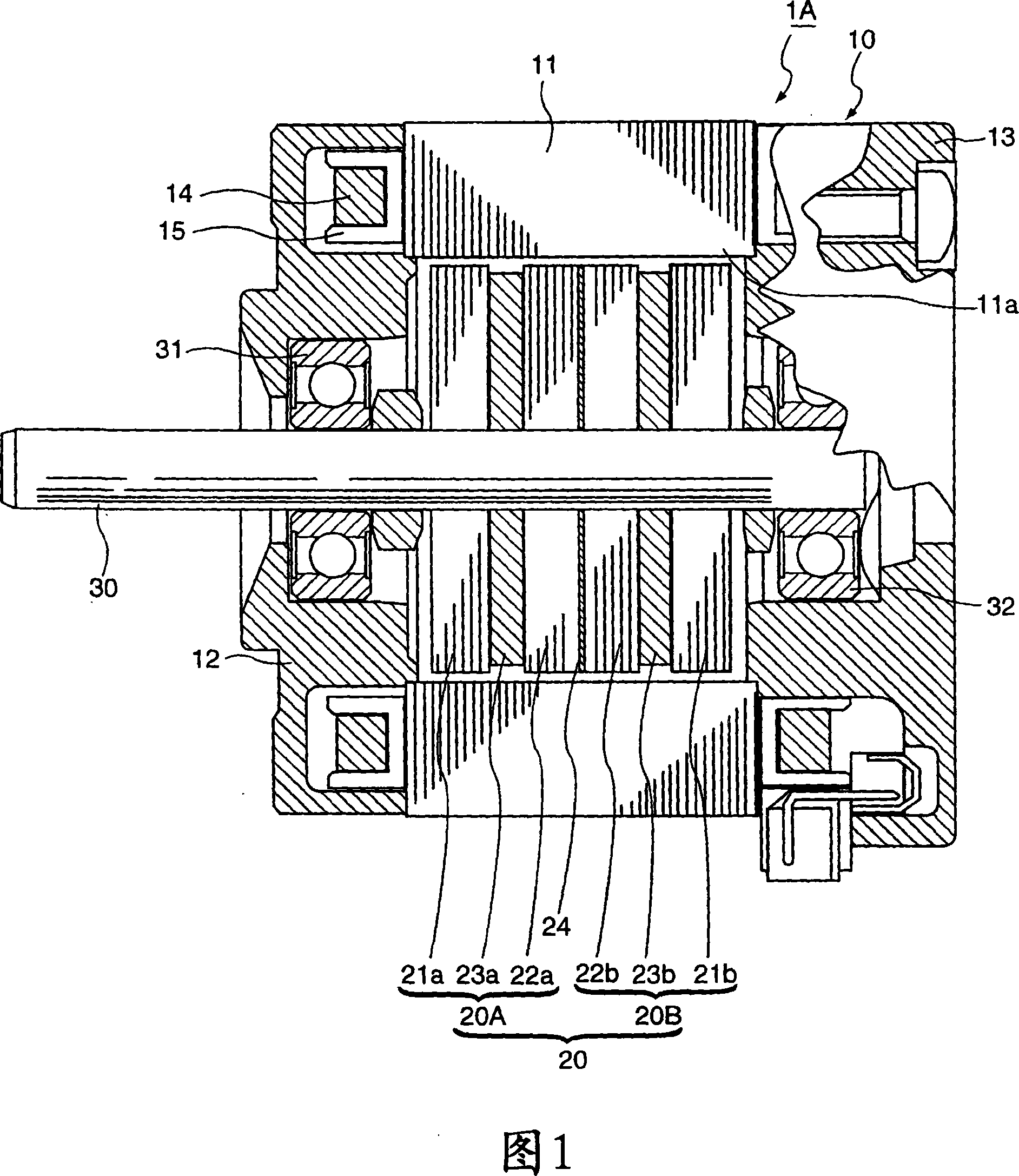 Hybrid permanent magnet type electric rotating machine and manufacturing method thereof