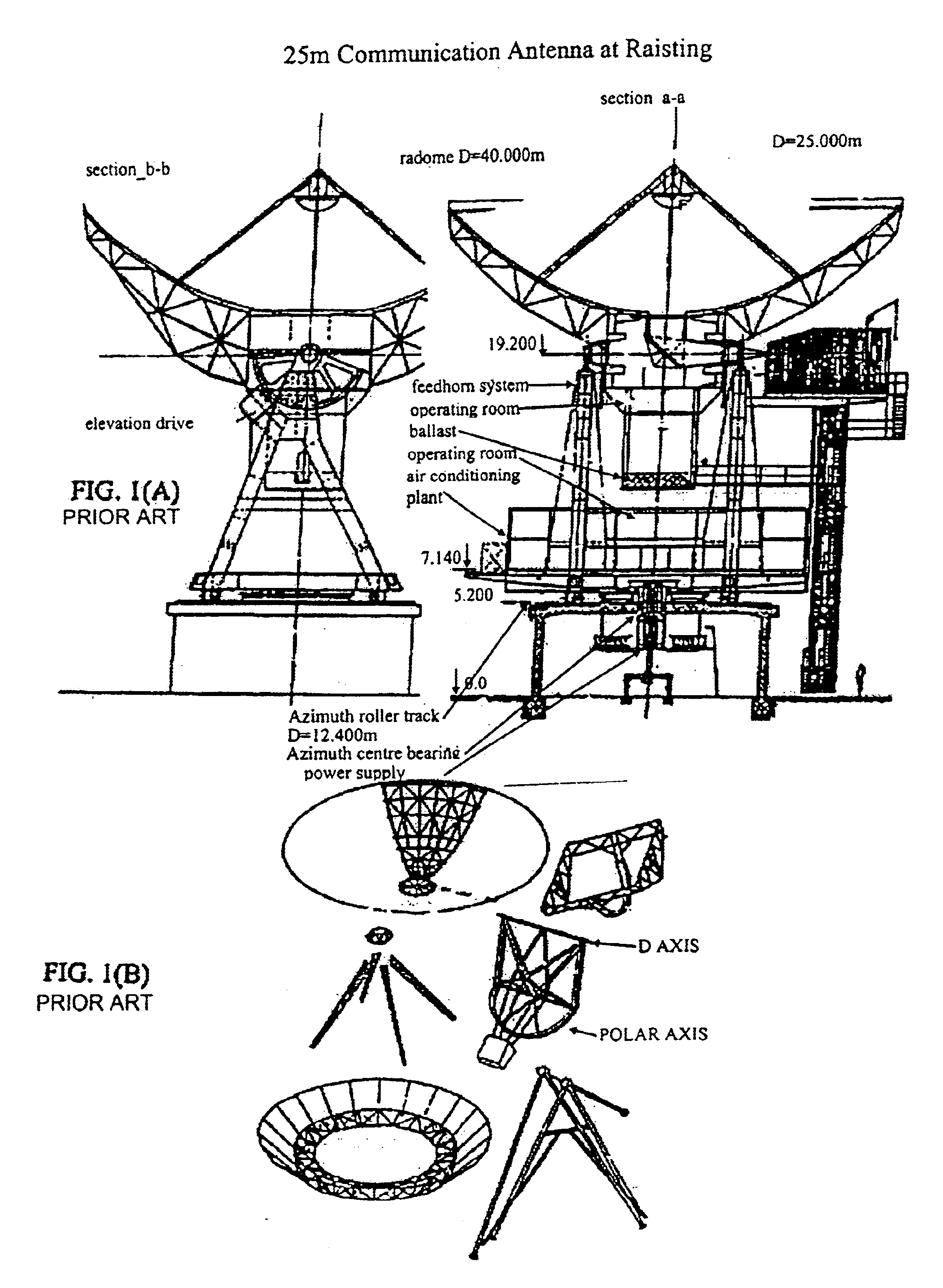 Preloaded parabolic dish antenna and the method of making it