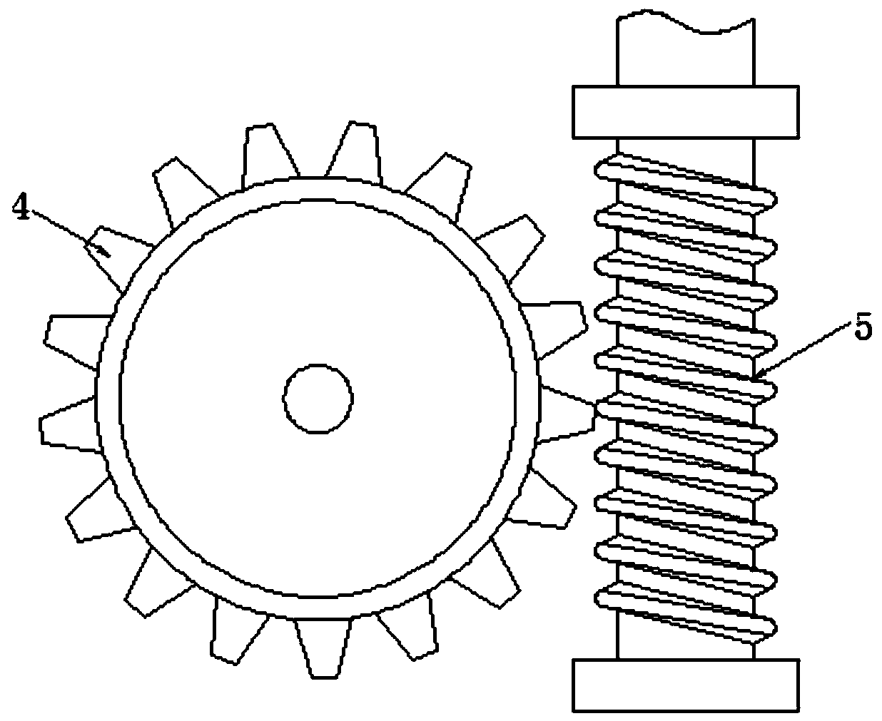 Waste paper deinking equipment used for beater and capable of realizing uniform stirring through intermittent material falling