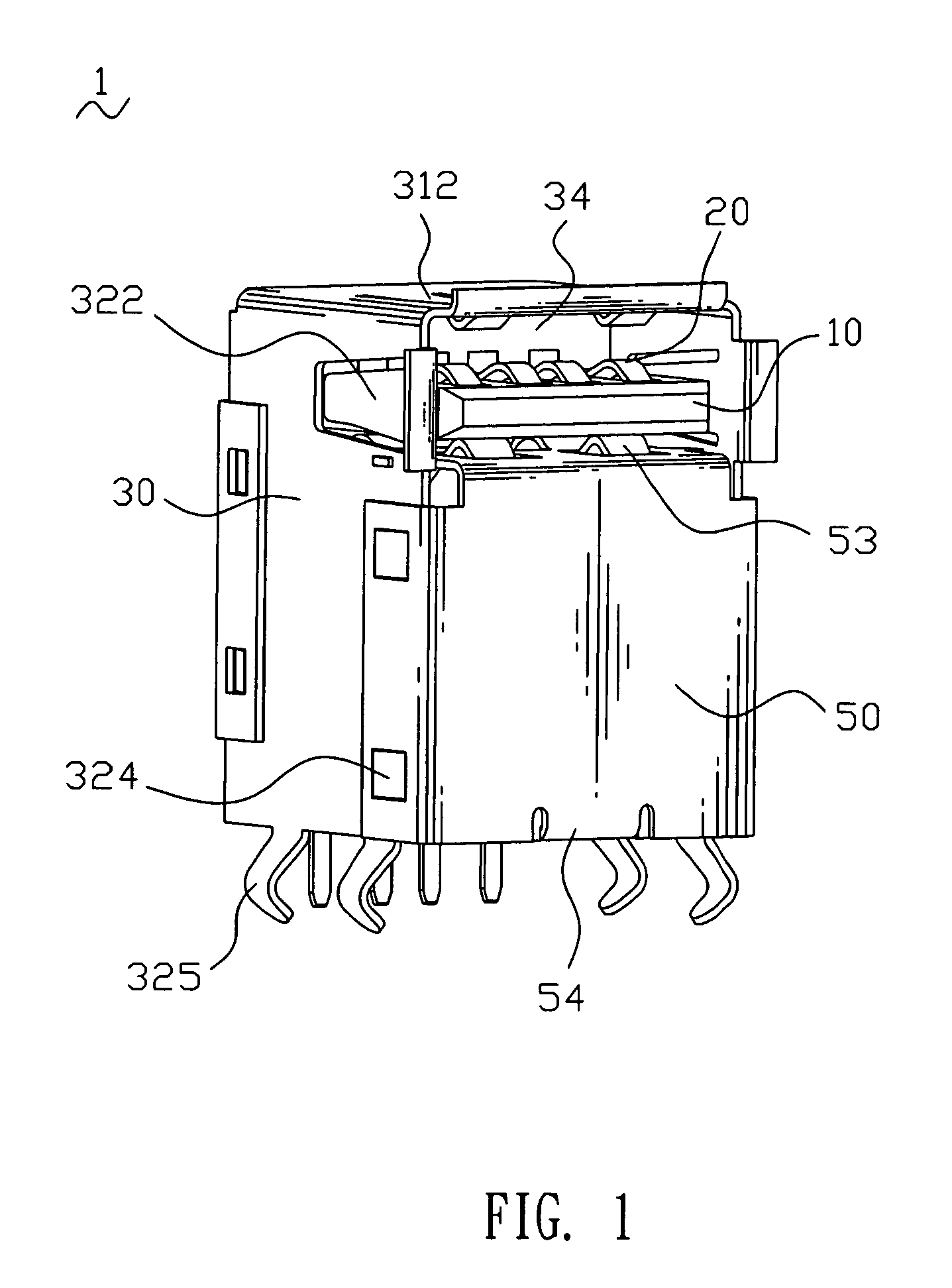 Electrical connector with improved buckling tab