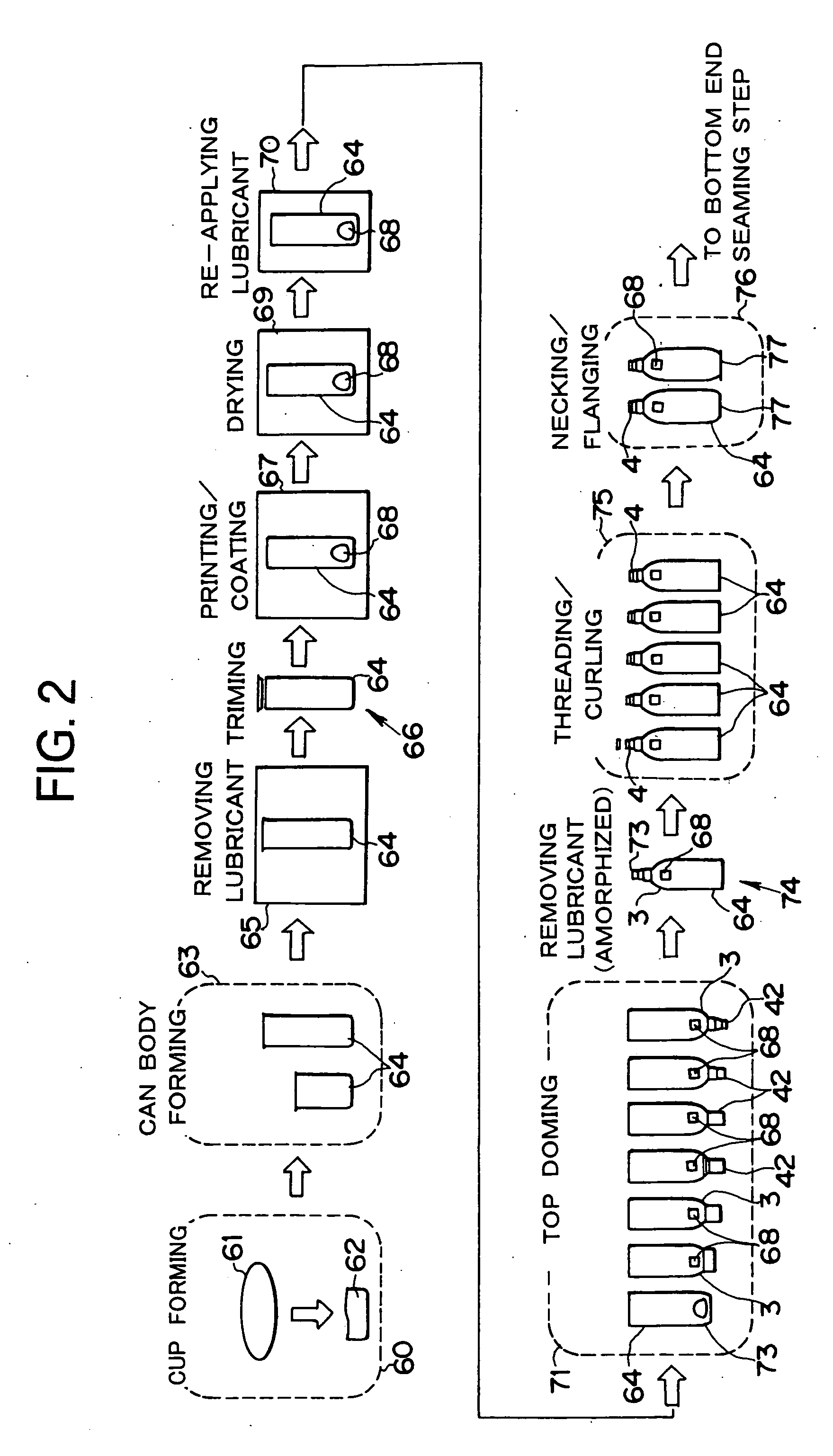 Method for manufacturing can body printed to shoulder portion