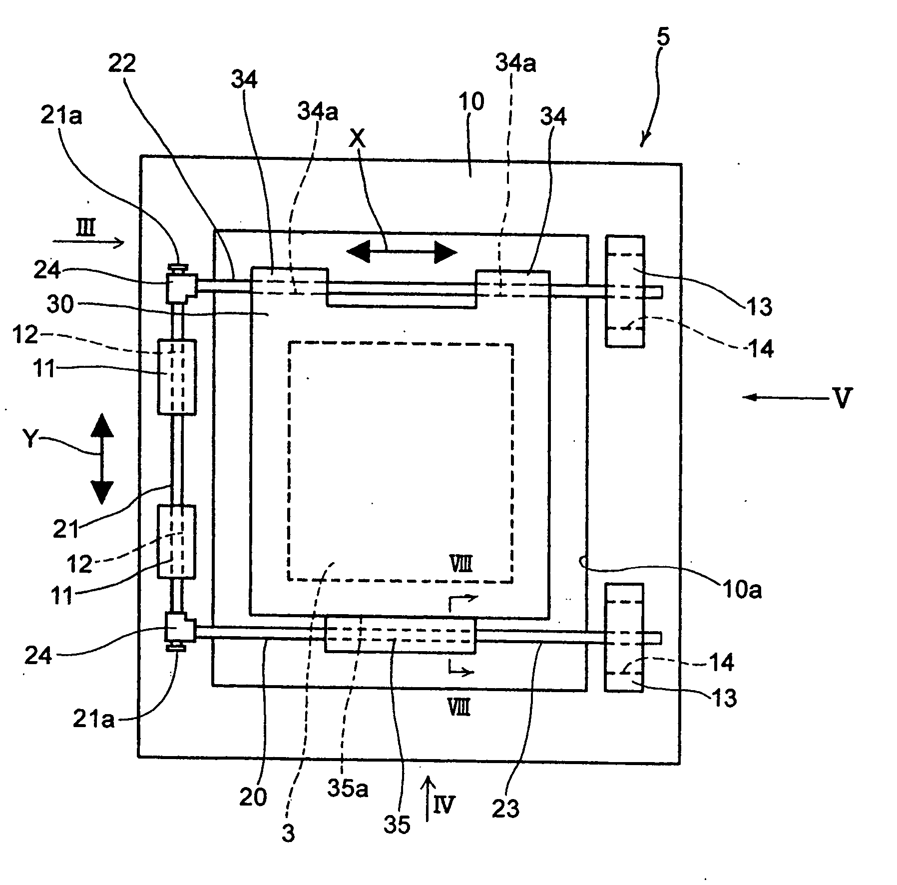 Stage apparatus and camera shake correction apparatus using stage apparatus