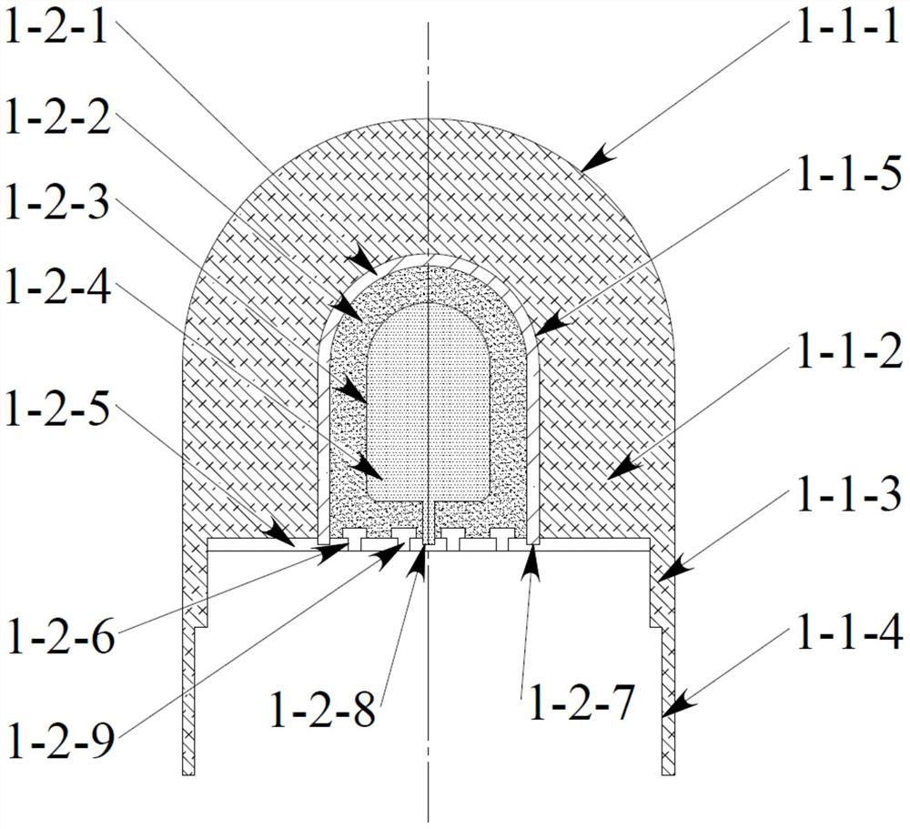 A non-pyrotechnic detonation type compound kinetic energy bomb