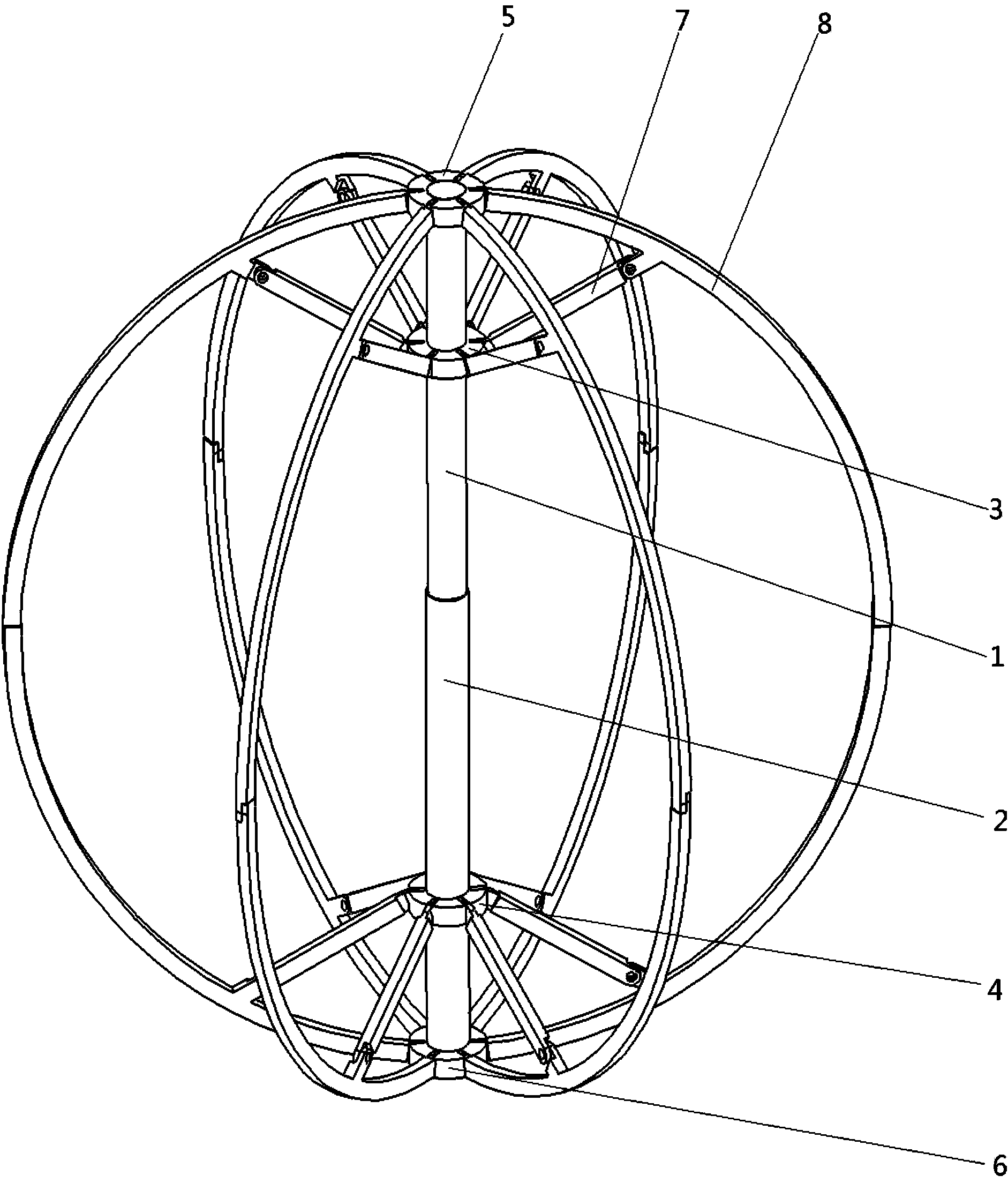 Expandable space station waste placement cabin based on truss expanding structure