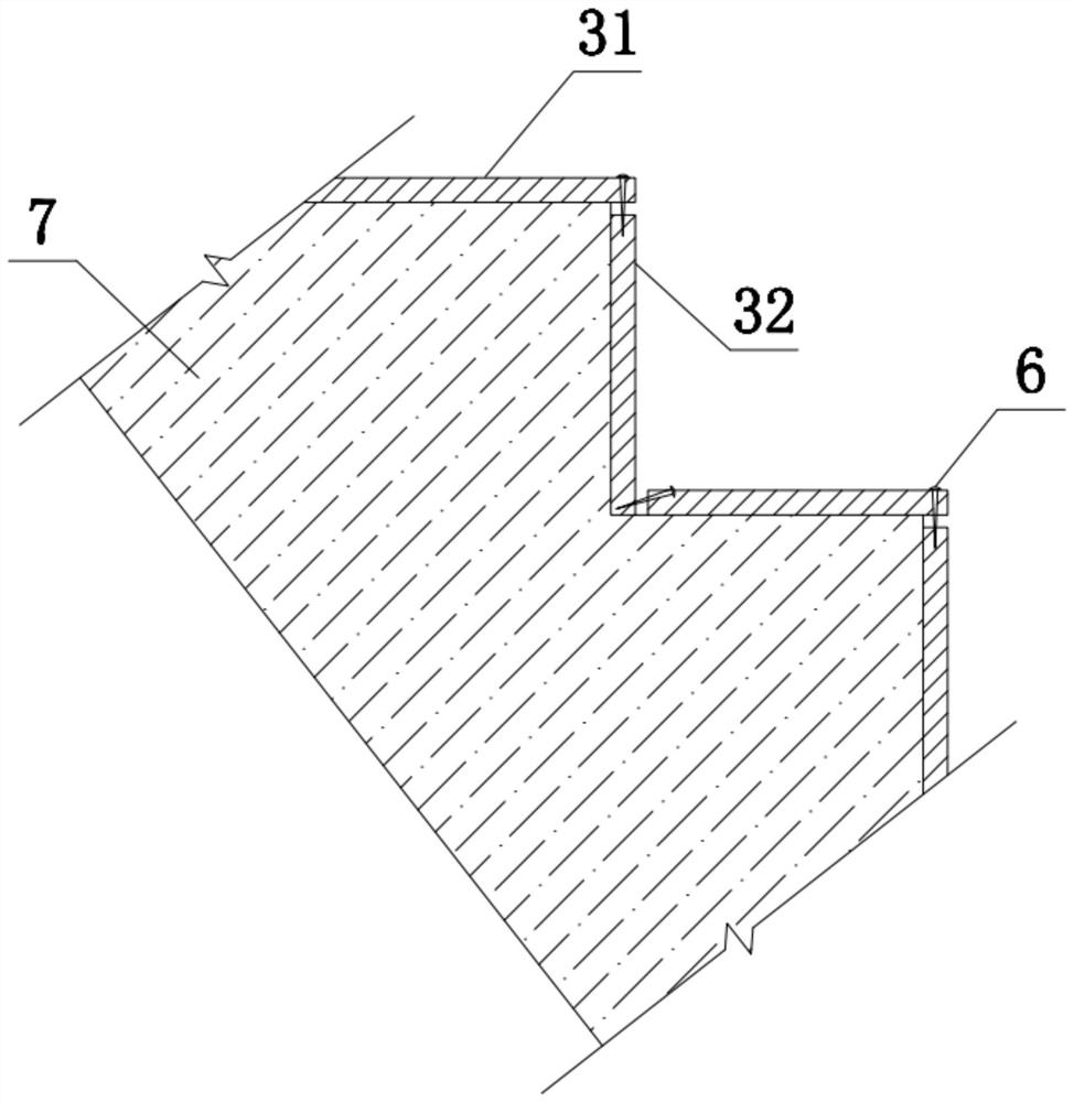 Cast-in-place concrete beam slab stair totally-closed formwork reinforcing method