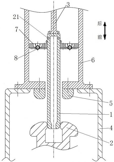 One-way valve structure of piston for high-voltage switch, high-speed grounding switch and GIS