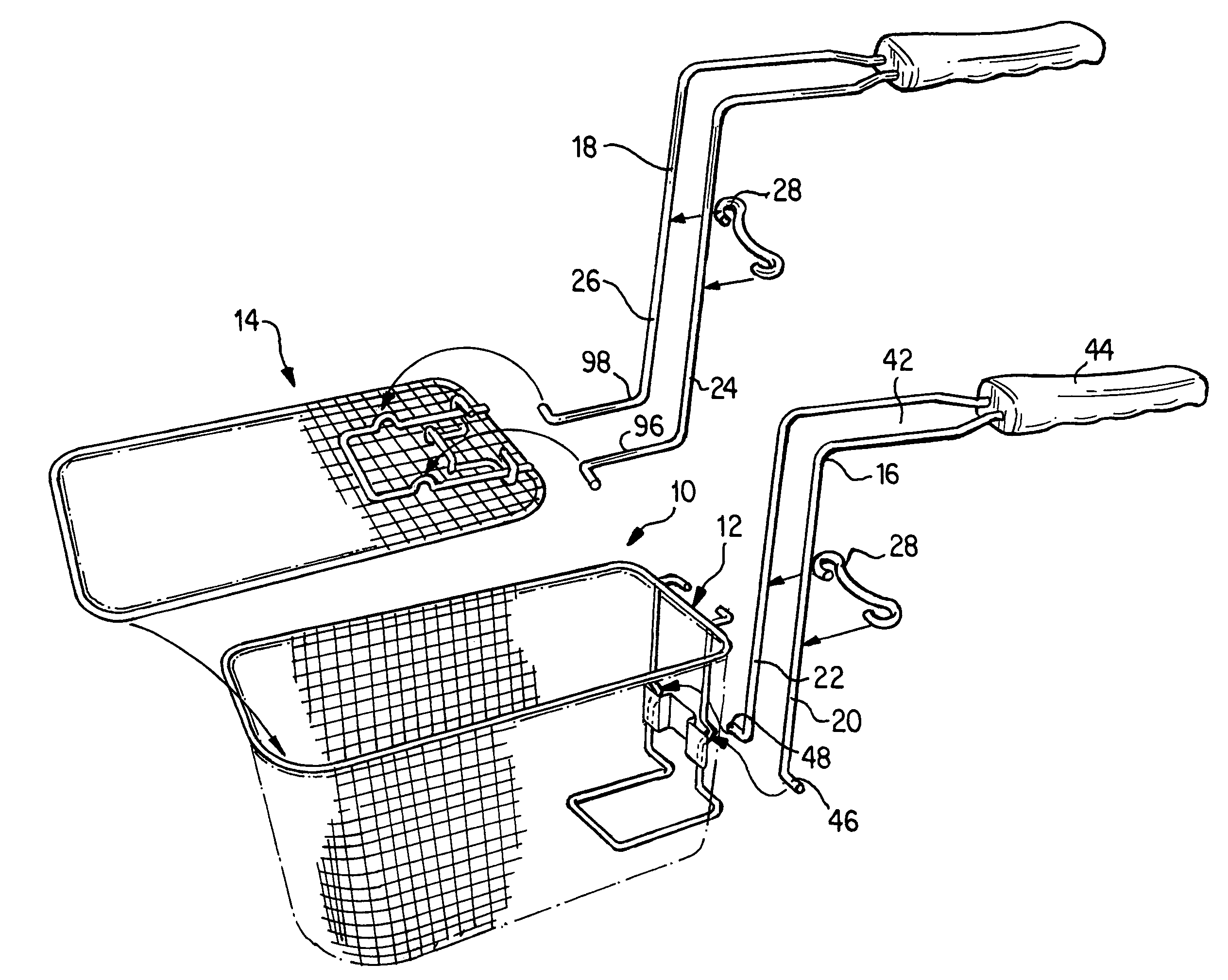 Basket for deep fryer and methods of cooking food products