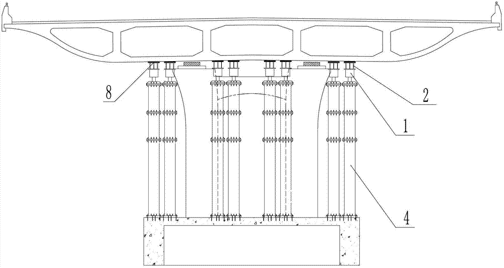 Integral synchronous rotary jacking construction method for small radius horizontal curved bridge