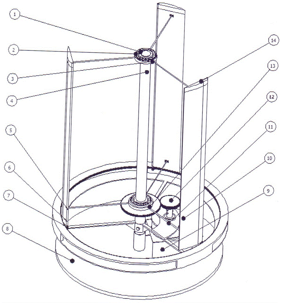 Vertical axis wind turbine with rotating cylinders on front edge
