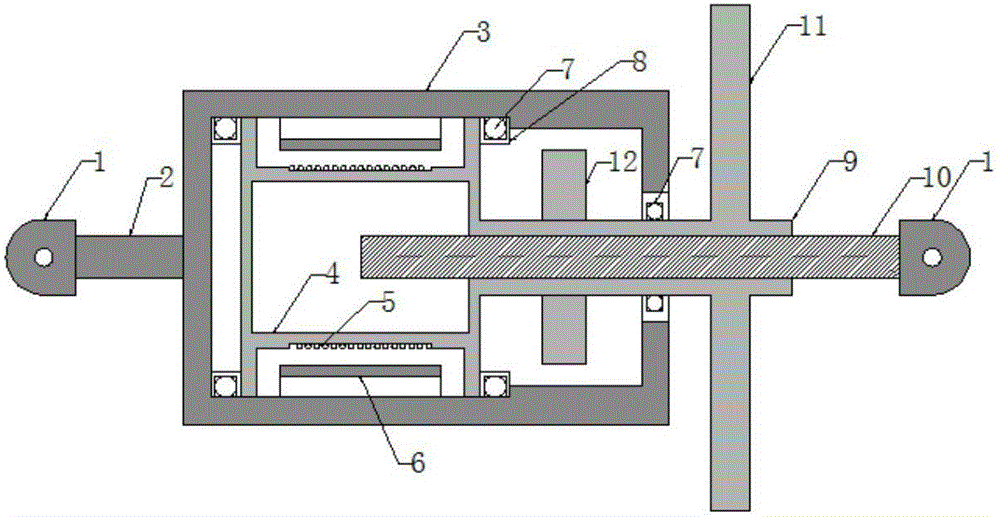 Parallel type acceleration inert energy dissipation device