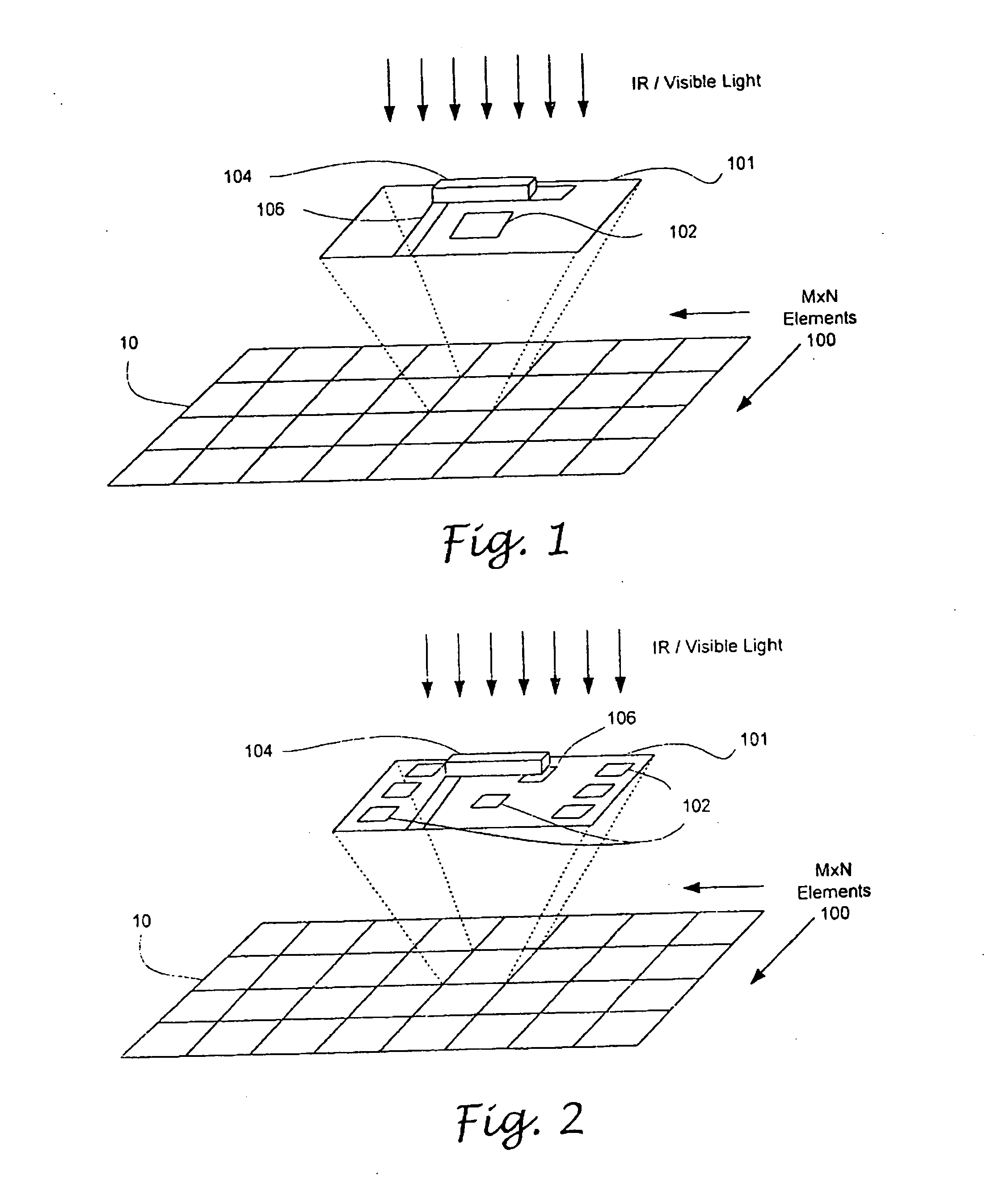 Multi-band focal plane array