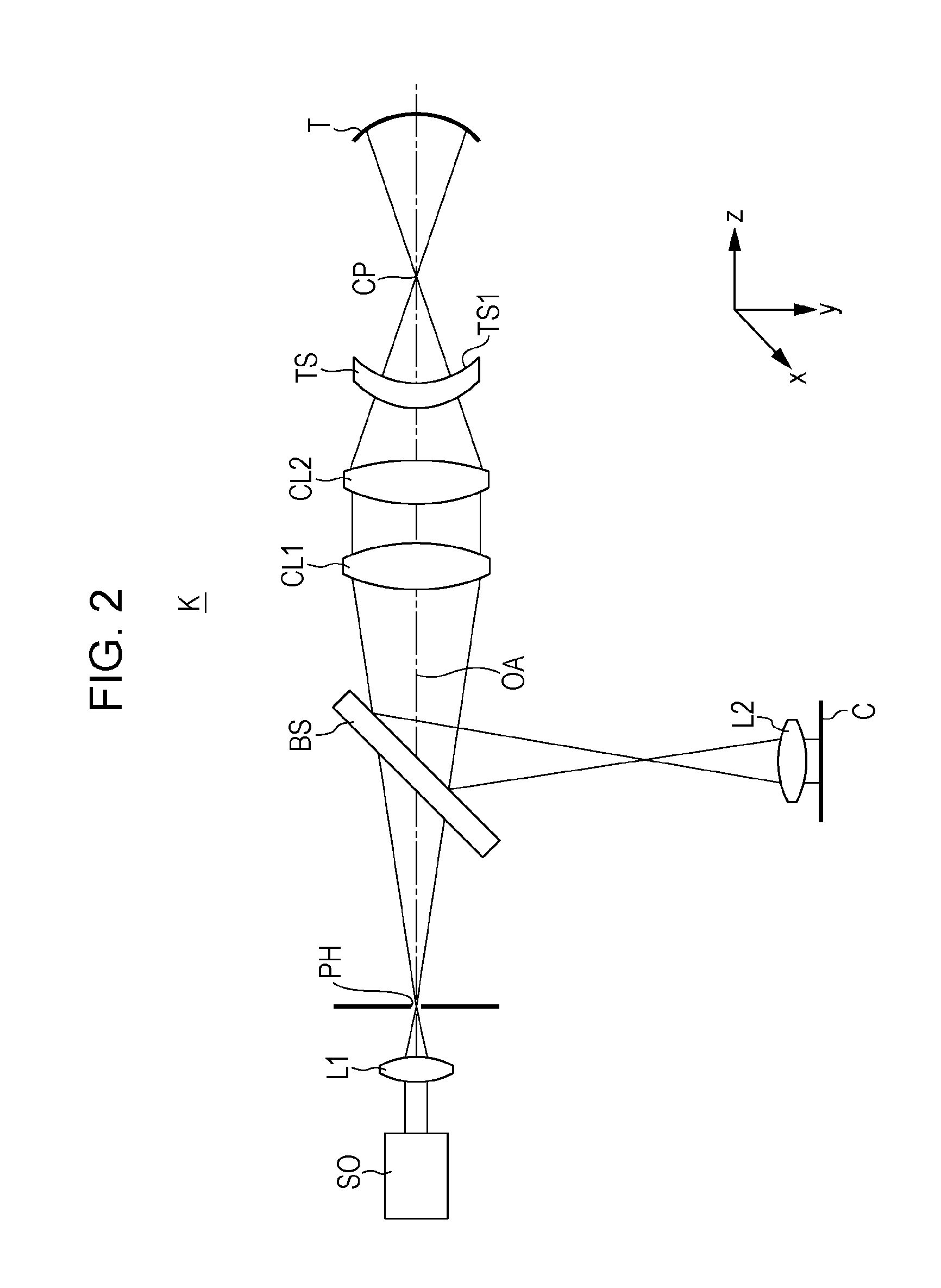 Apparatus for measuring shape of test surface, and recording medium storing program for calculating shape of test surface
