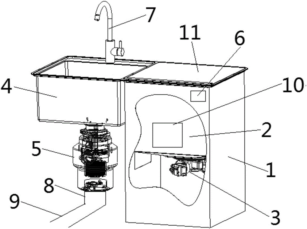 Water tank-type bowl-washing machine