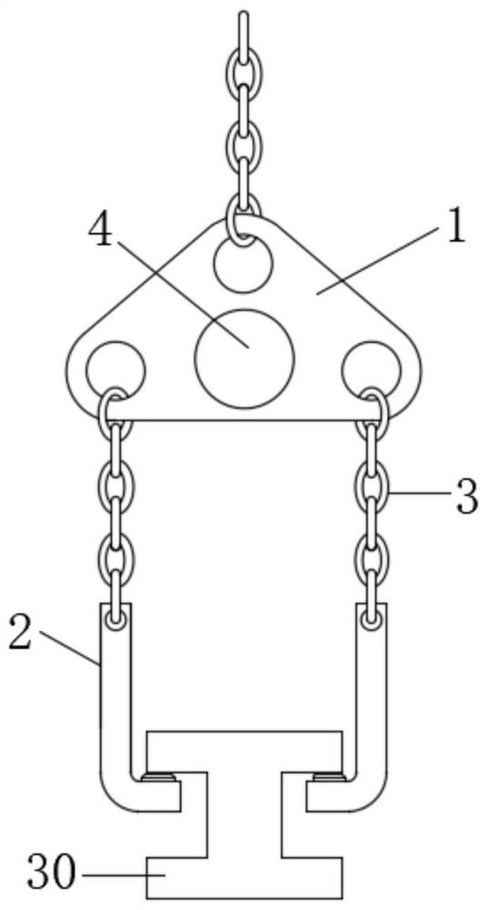Special lifting tool for lifting I-shaped steel cross beam