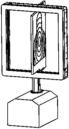 A kind of photoelectric target with concealed target turning mechanism