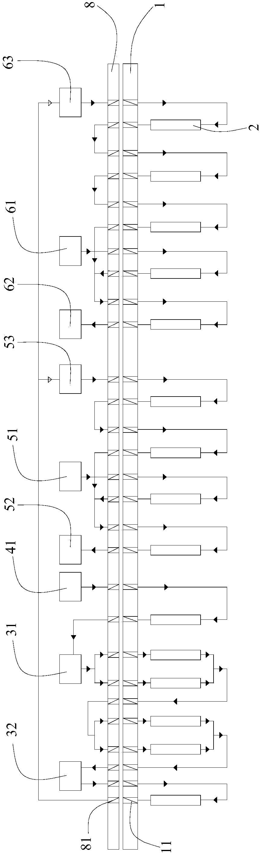 A kind of equipment and method for removing impurities in high-lithium solution