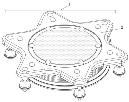 A fully covered anti-collision protection device for the observation window of a manned submersible