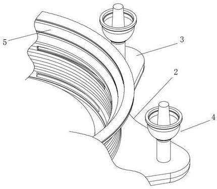 A fully covered anti-collision protection device for the observation window of a manned submersible