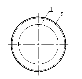 Discharge pipe for pushing method installation