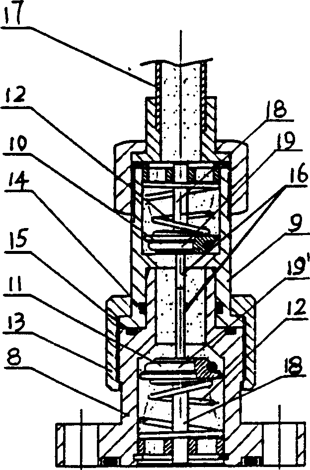 An automatic sealing pipe arrangement