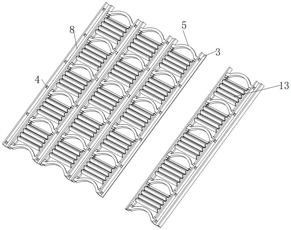 Manufacturing method of crop straw ecological slope protection structural member