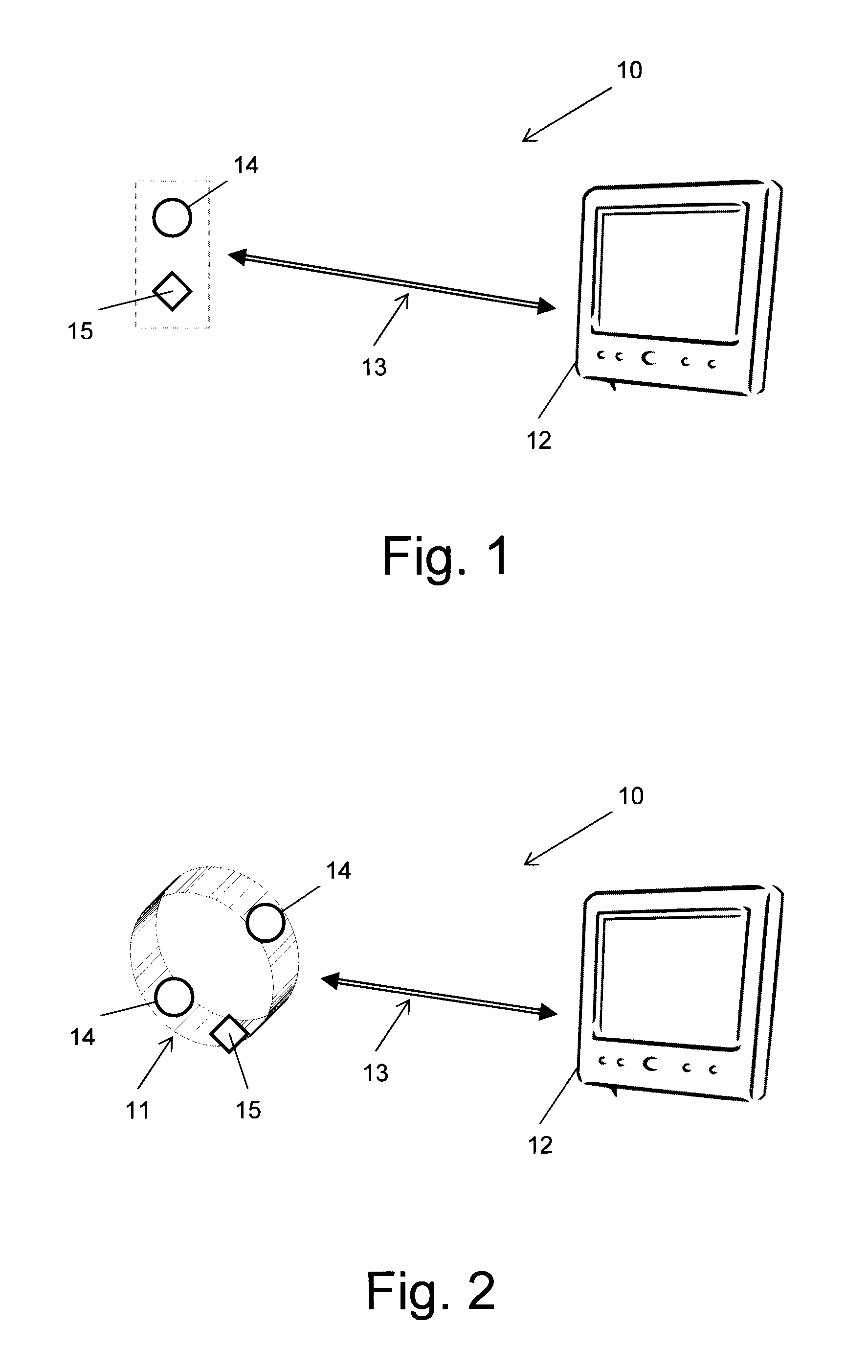 System for monitoring the coolant level and the temperature of an internal combustion engine