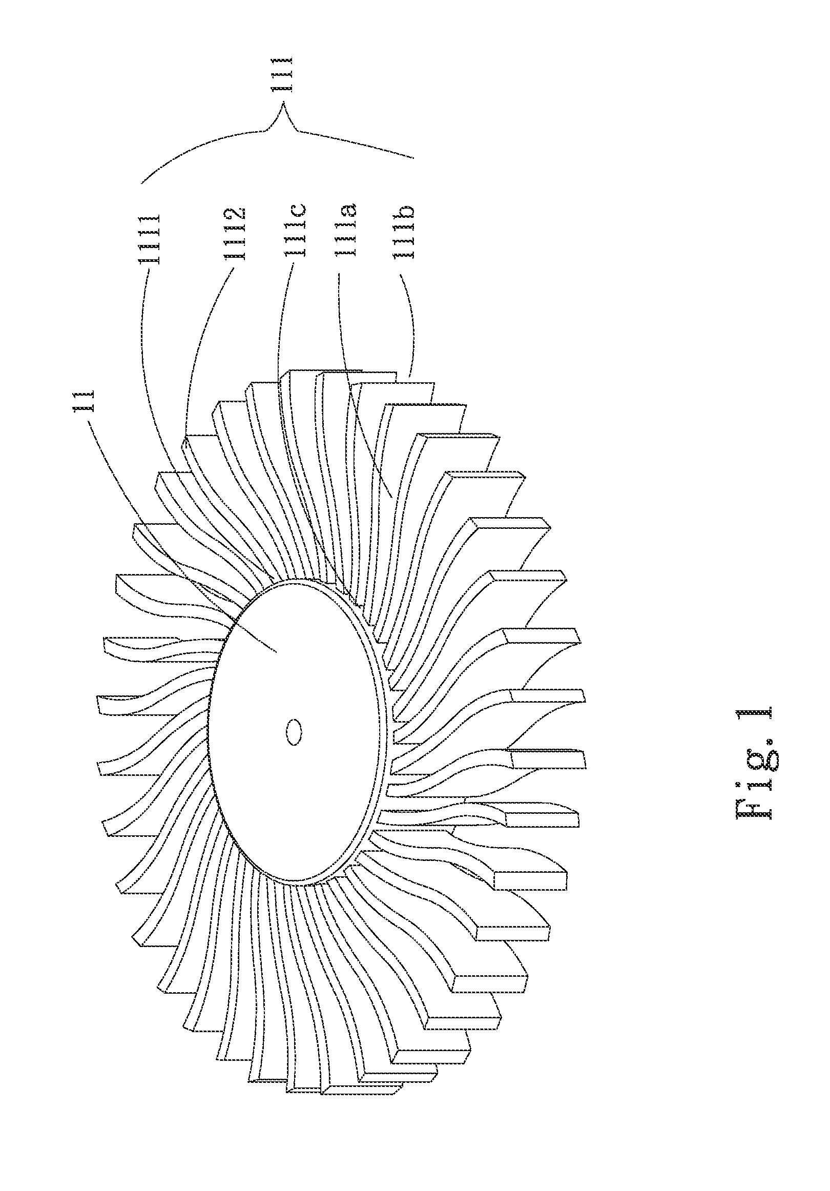 Centrifugal fan impeller structure