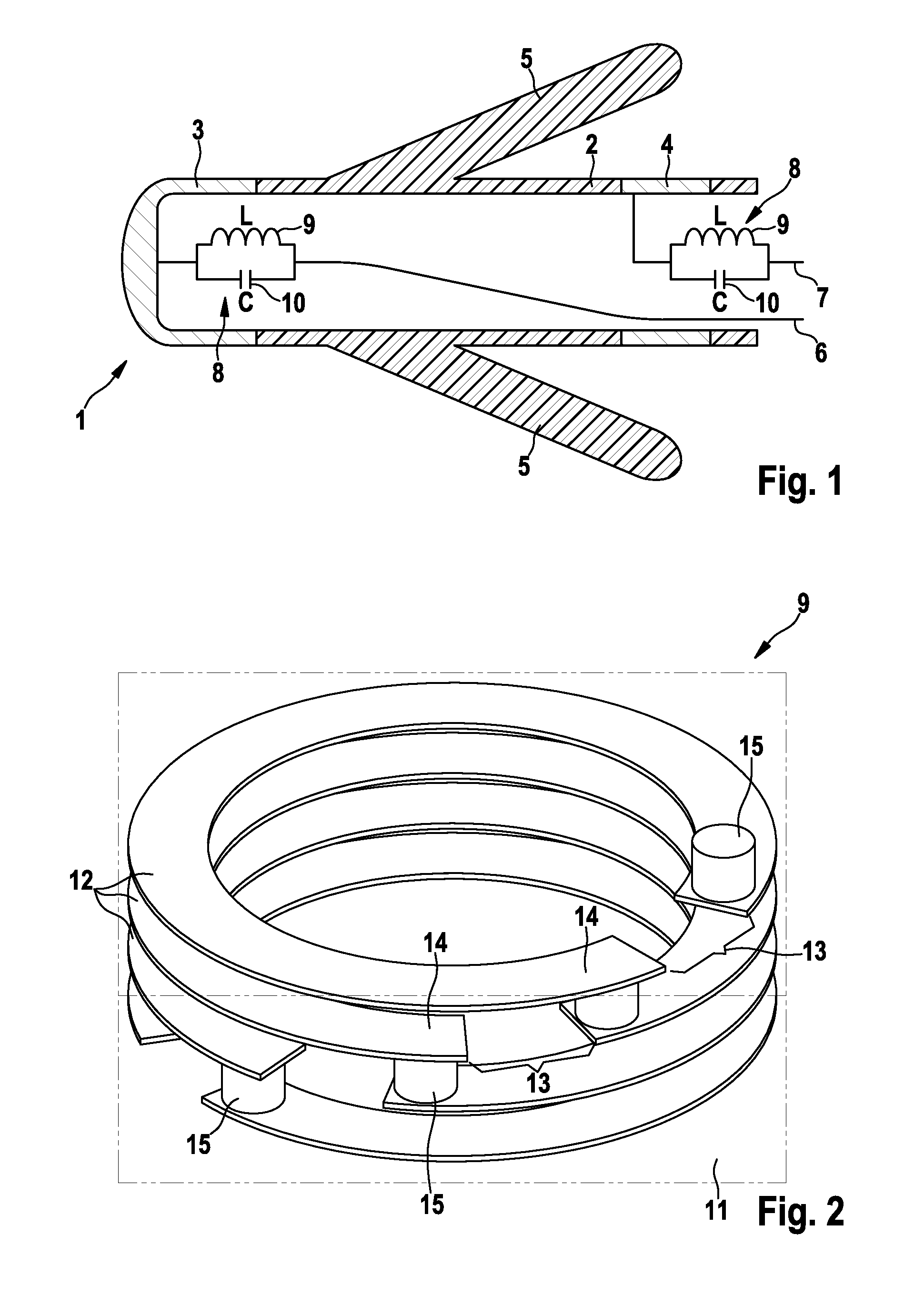 Electrode device for active medical implant