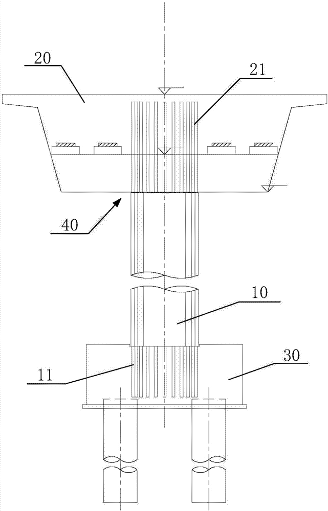 Stand column and cover beam splicing structure