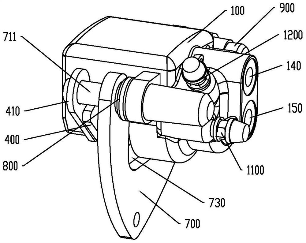 Single-piston CBS brake caliper