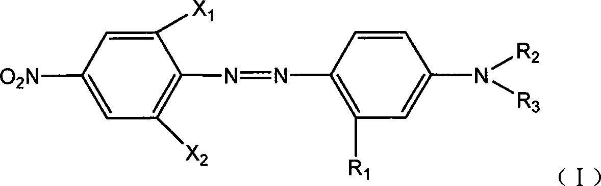 Process for synthesizing azo dispersion dyes monomer compound