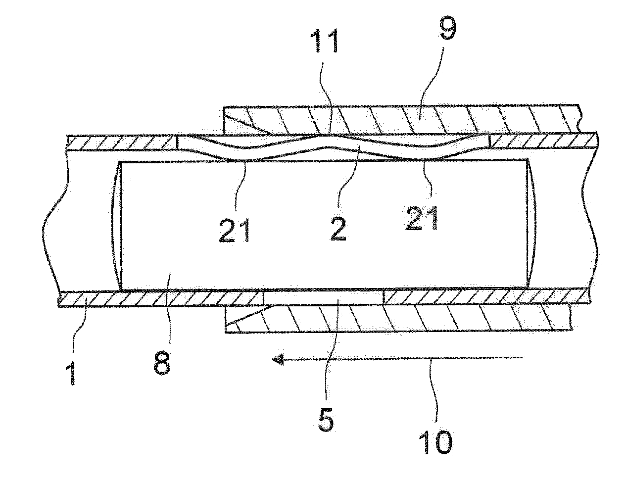 System tube and process for supporting cylindrical elements of an endoscope optical system