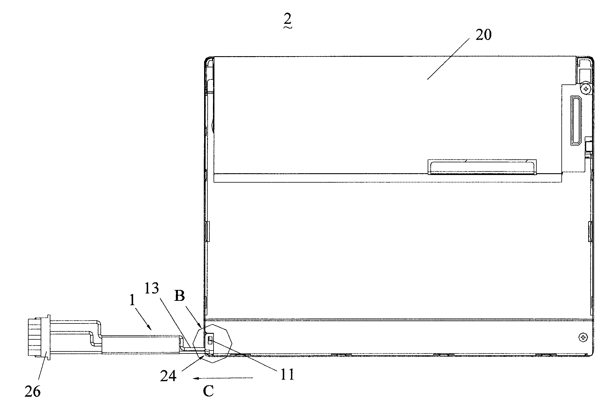 Replaceable lamp module for liquid crystal display