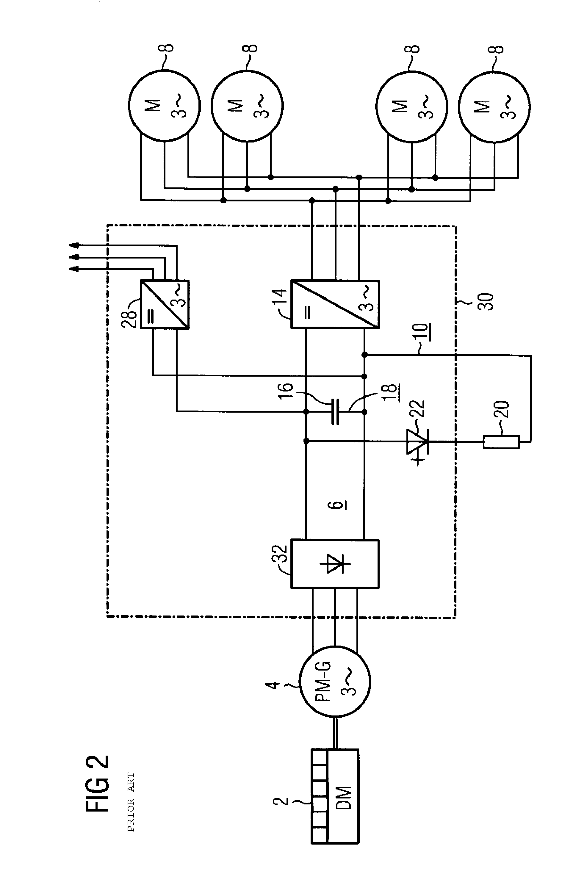 Diesel-electric drive system