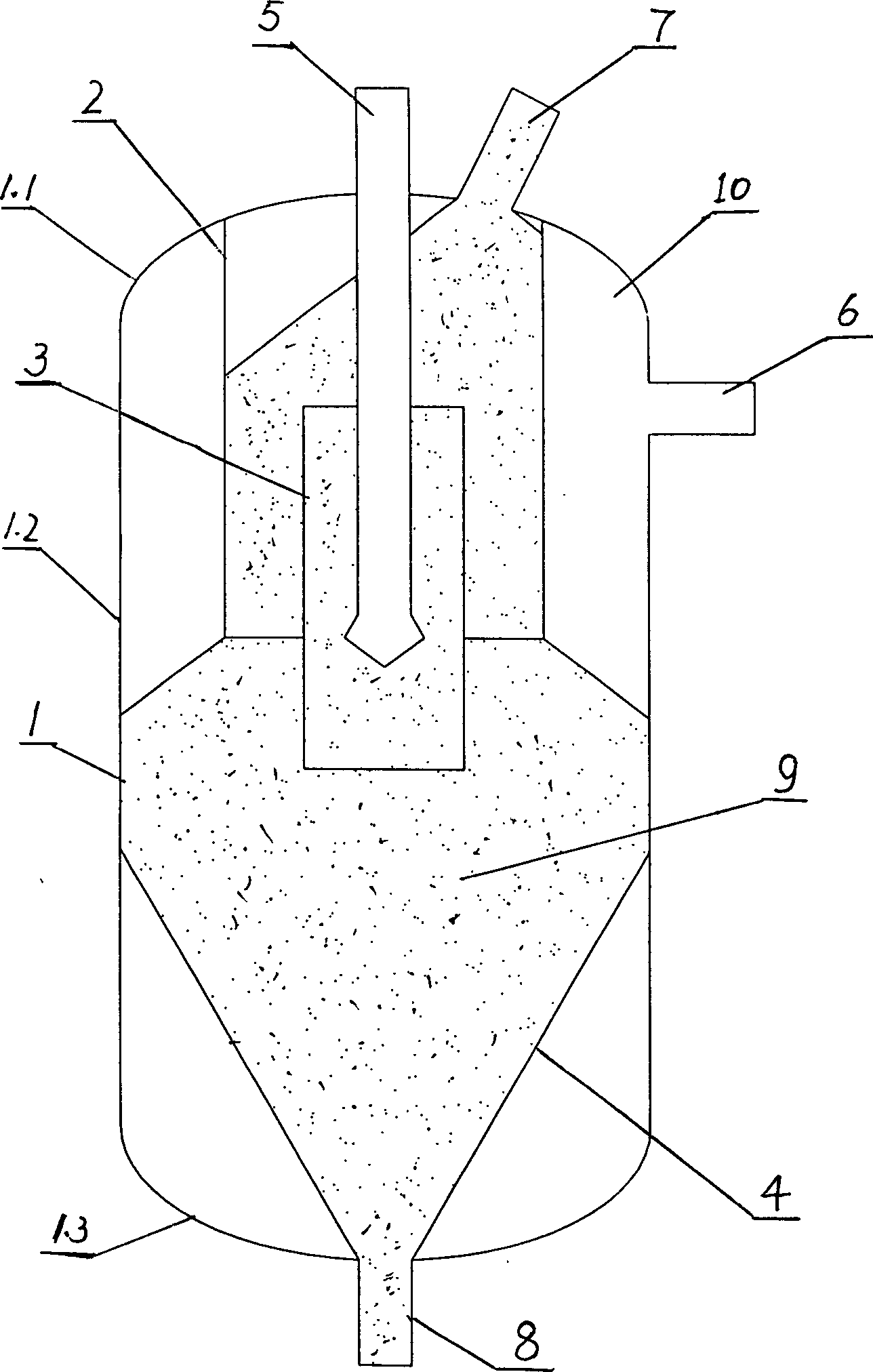 Stratum granulosum filter of double-pass moving bed