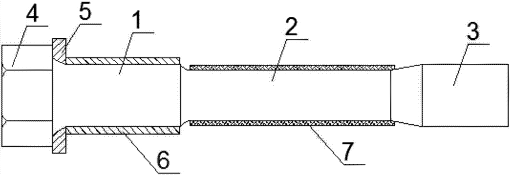 Flexible fastening bolt for elastic coupling