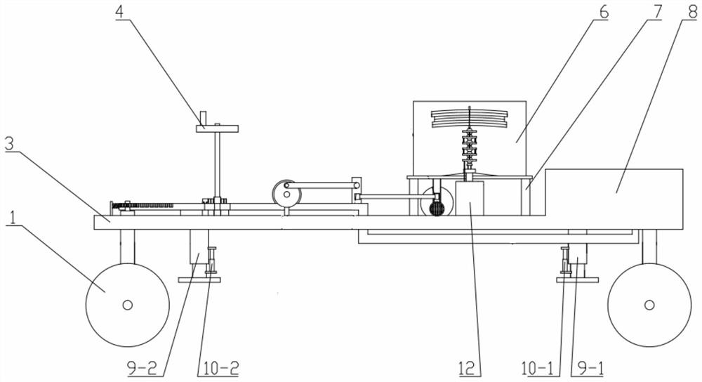 Fertilization and walking device of a rice seedling fertilizer applicator