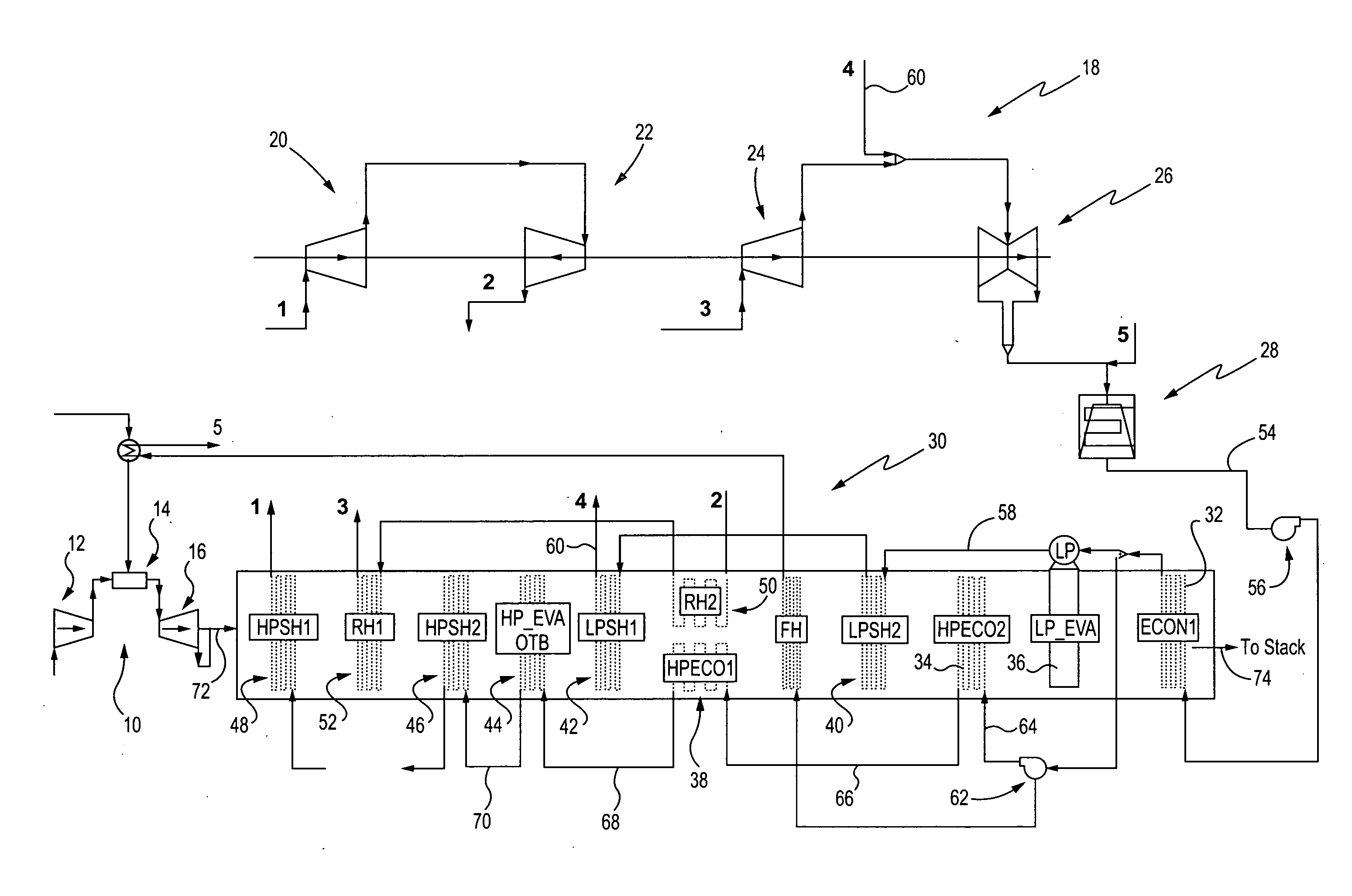 Supercritical steam combined cycle and method