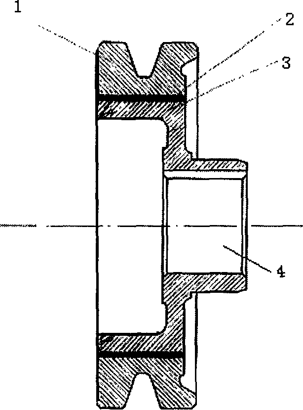 Three-dimensional vibrating composite damper of engine axis for vehicle
