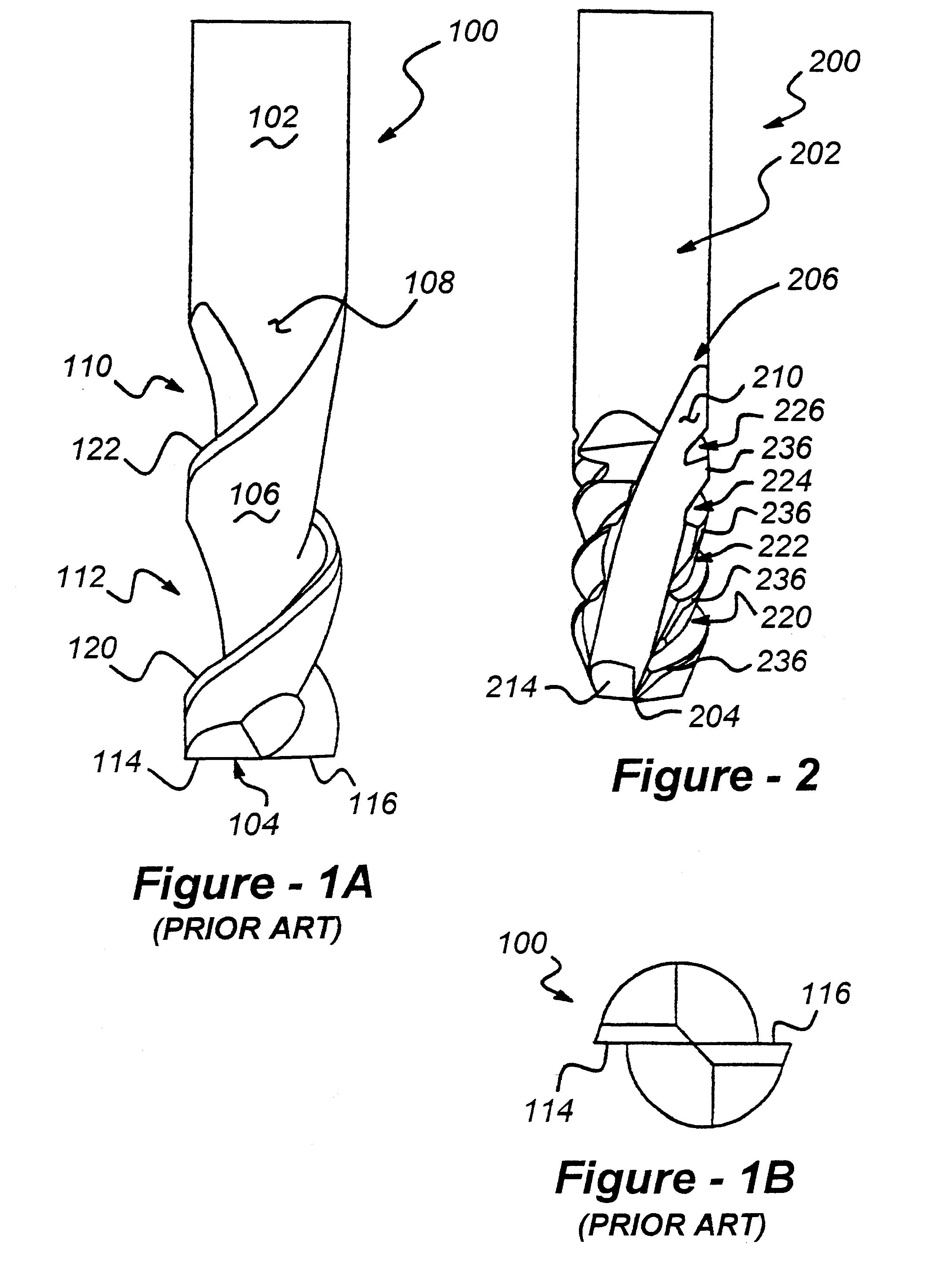 End-mill tool with high and low helical flutes and related method for rough cutting and finishing a workpiece