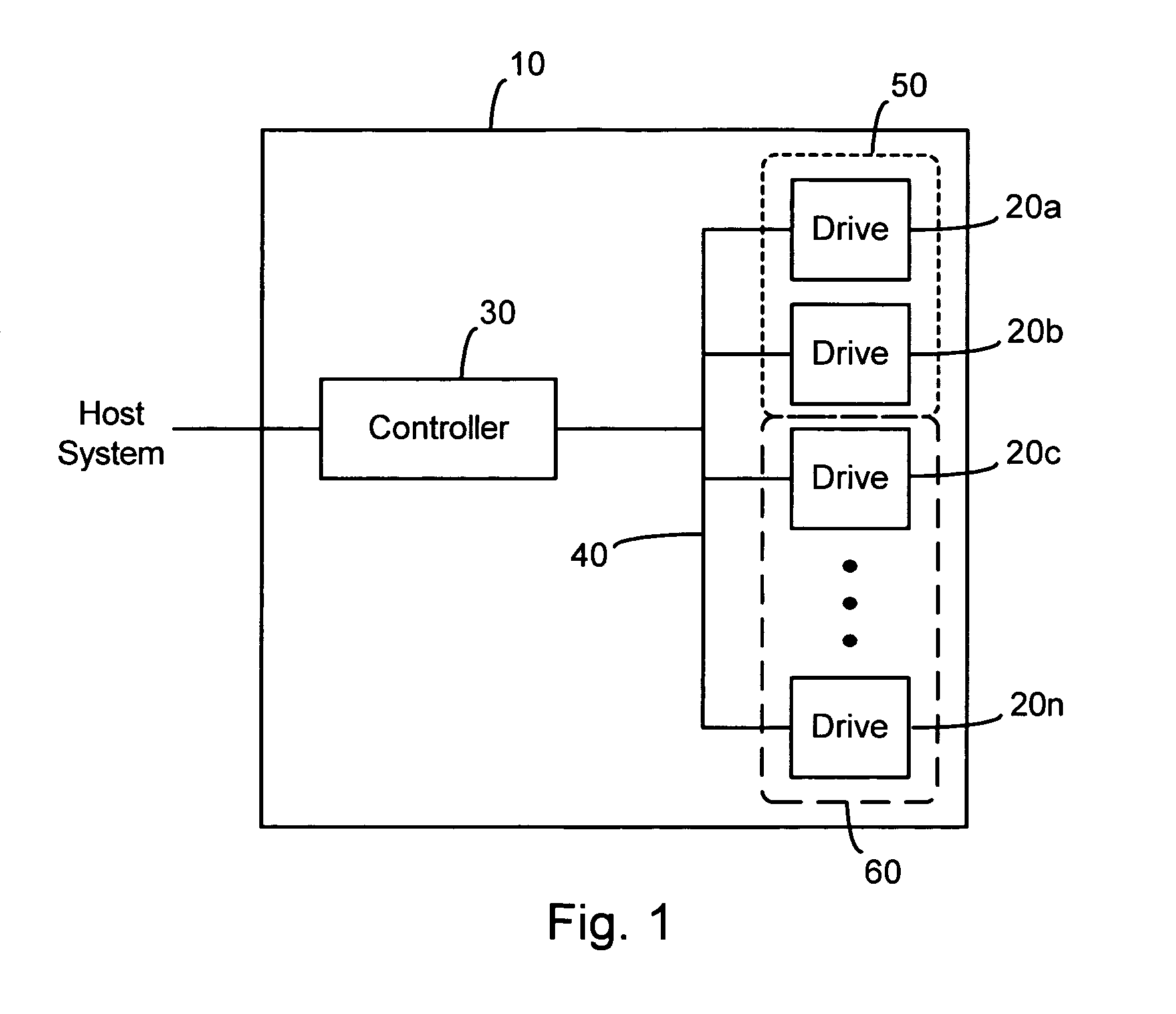 Method and apparatus for power-efficient high-capacity scalable storage system