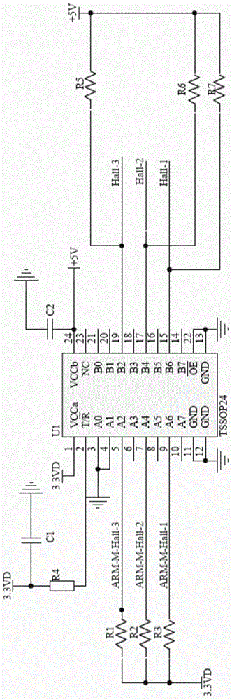Self-inspection circuit for brushless DC motor of anesthesia machine
