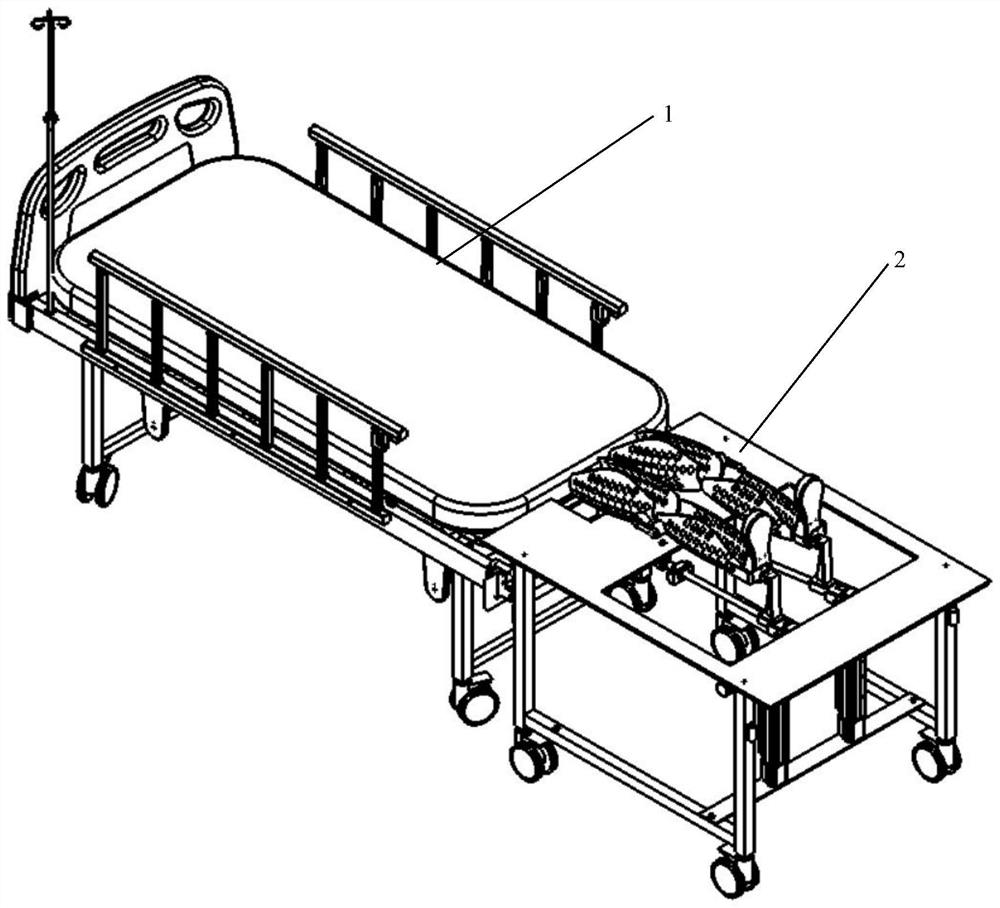 A robot system for assisting lower limb movement in comatose patients